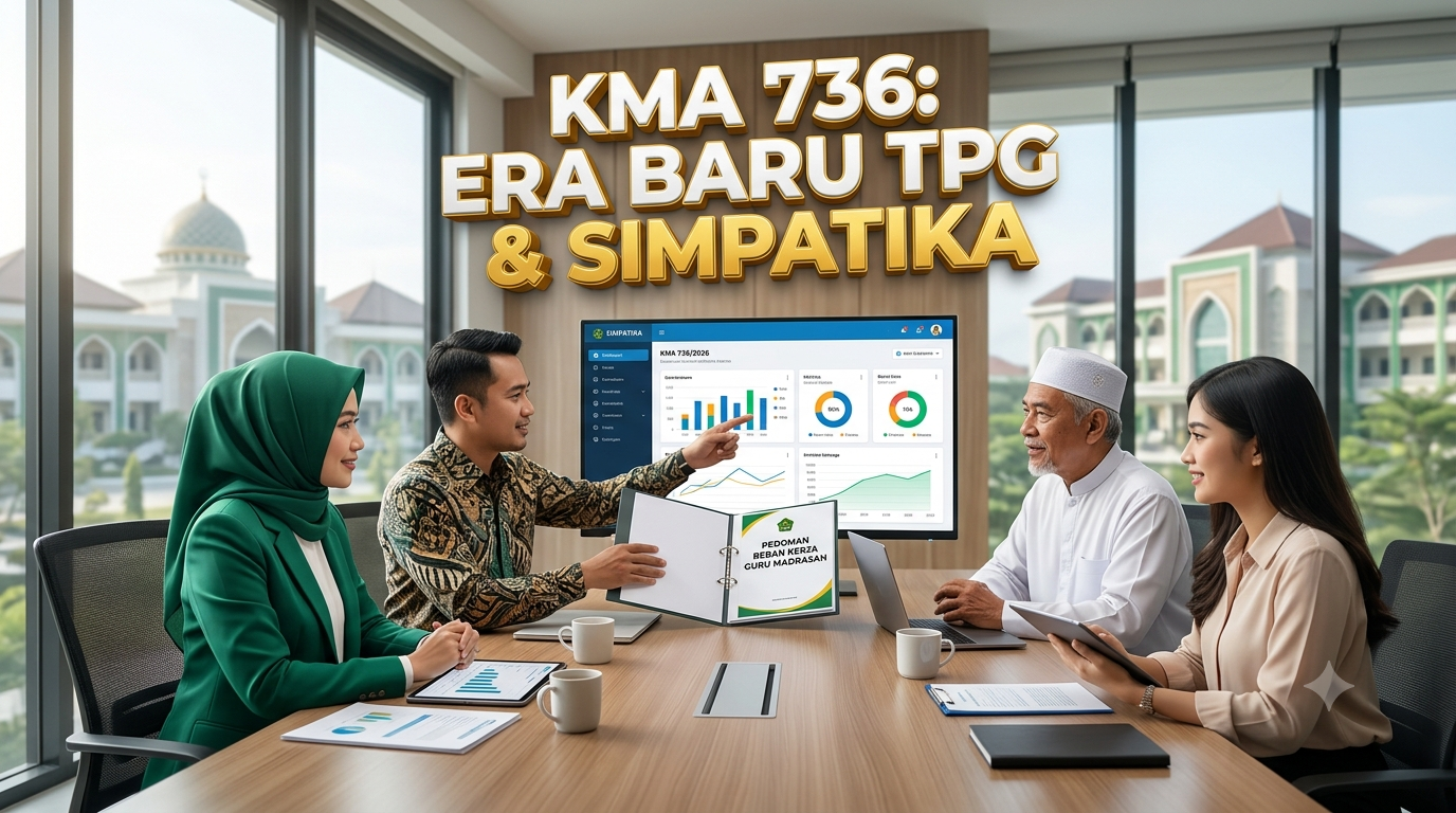 KMA 736: Era Baru TPG & Simpatika panduan KMA 736 Tahun 2026 mengenai era baru regulasi Tunjangan Profesi Guru (TPG) sertifikasi dan validasi beban kerja di aplikasi SIMPATIKA Kemenag.