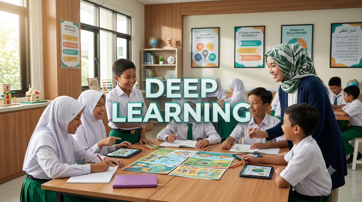 Inovasi RPP Deep Learning Fase C Desain pembelajaran RPP Pendidikan Pancasila Kelas VI Kurikulum Merdeka menggunakan pendekatan Deep Learning di Madrasah.