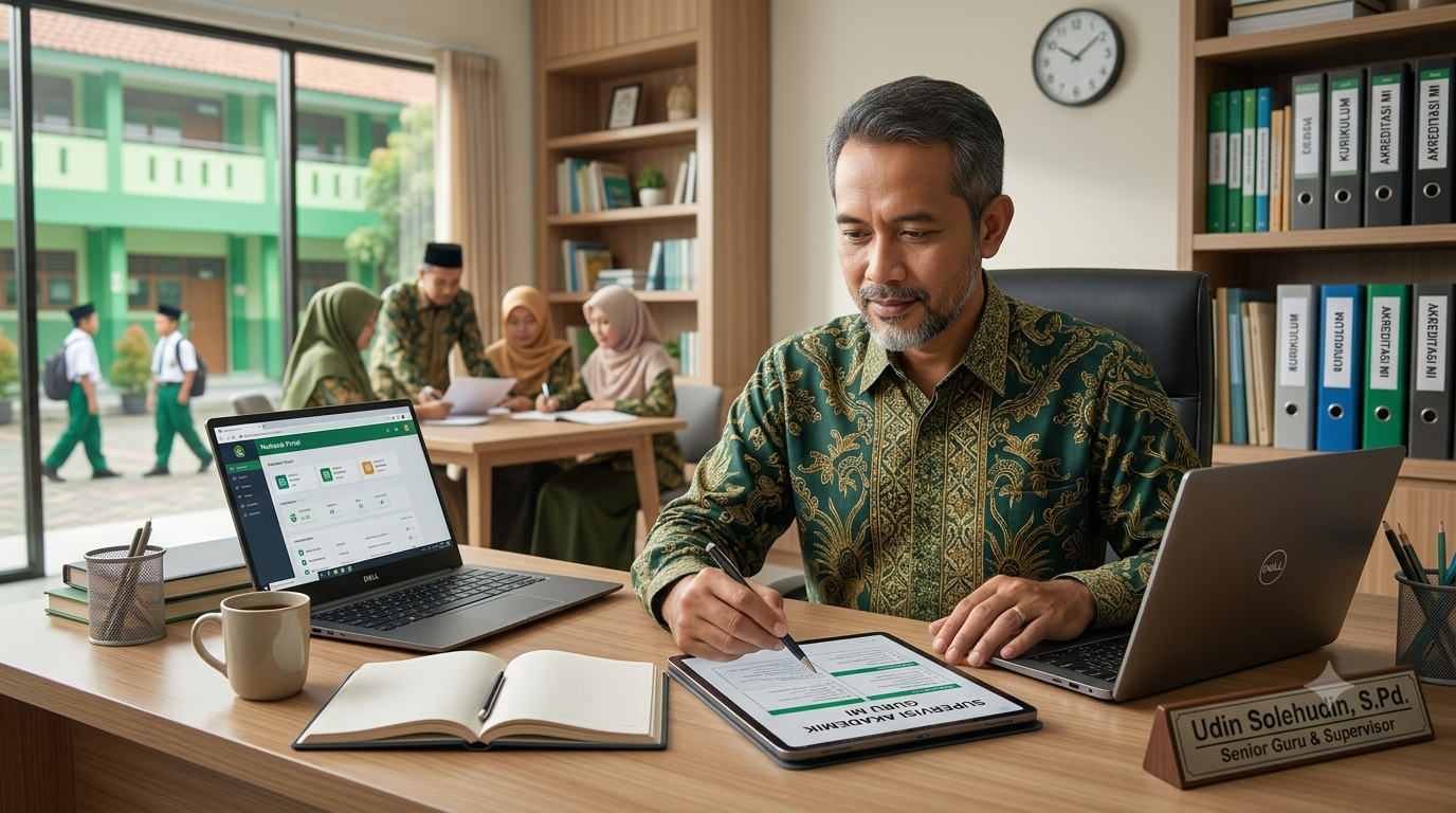 Supervisi akademik oleh kepala madrasah profesional di Madrasah Ibtidaiyah